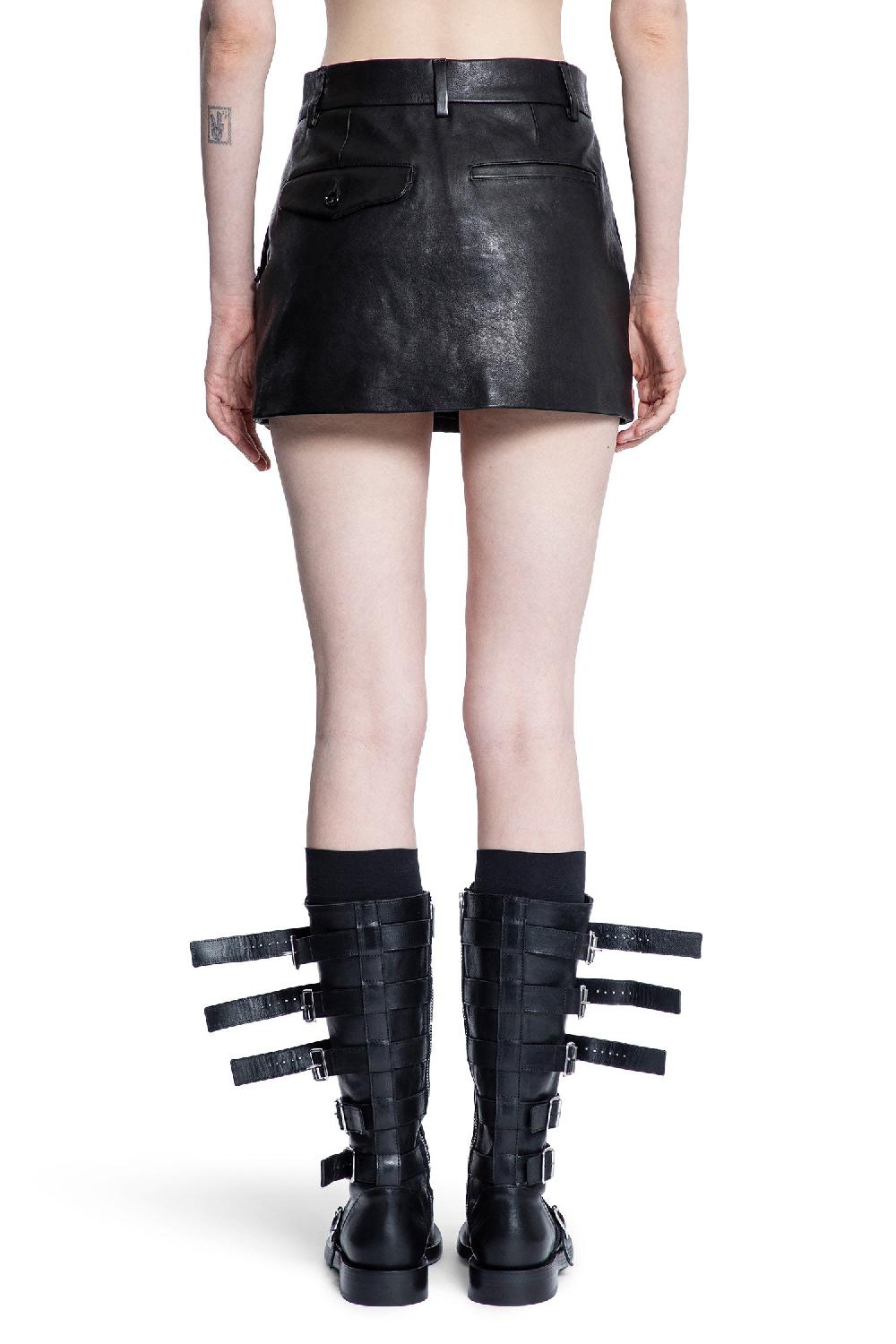 Antonioli ANN DEMEULEMEESTER WOMAN BLACK SKIRTS Grandi sconti