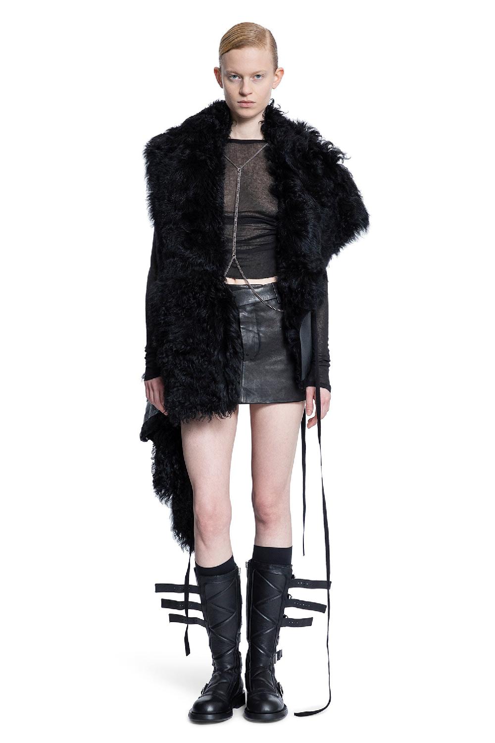 Antonioli ANN DEMEULEMEESTER WOMAN BLACK SKIRTS Grandi sconti