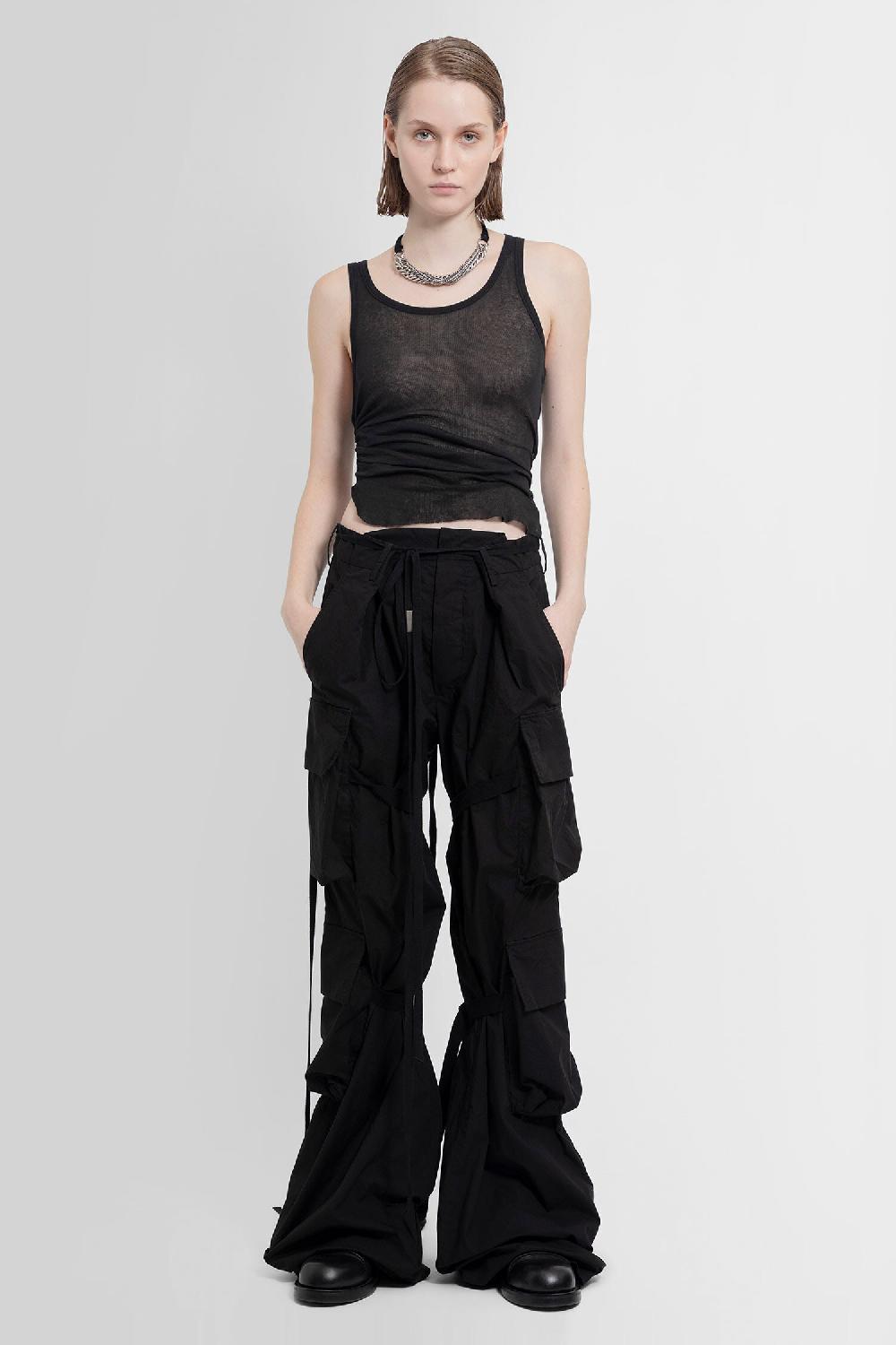 Antonioli ANN DEMEULEMEESTER WOMAN BLACK T-SHIRTS & TANK TOPS Offerte giornaliere