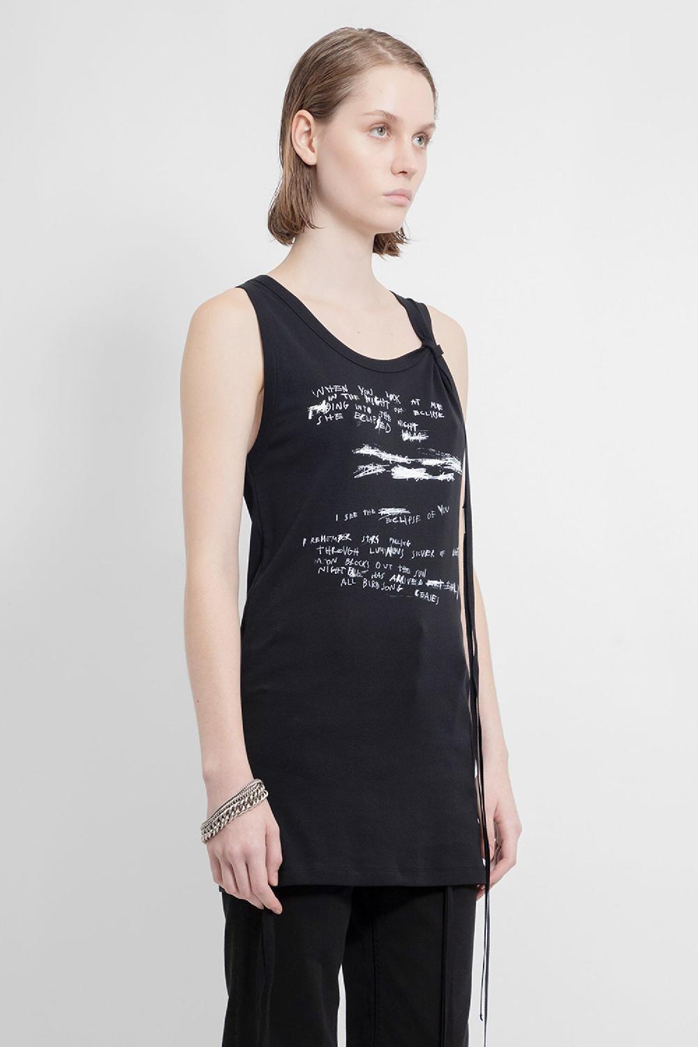 Antonioli ANN DEMEULEMEESTER WOMAN BLACK T-SHIRTS & TANK TOPS Enormi risparmi