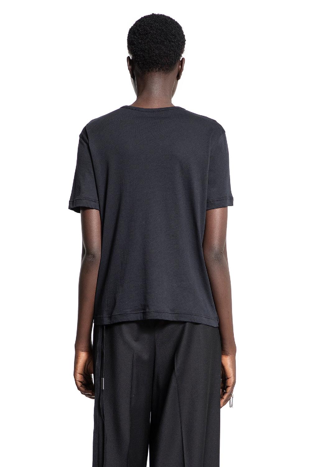 Antonioli ANN DEMEULEMEESTER WOMAN BLACK T-SHIRTS & TANK TOPS Prezzo basso
