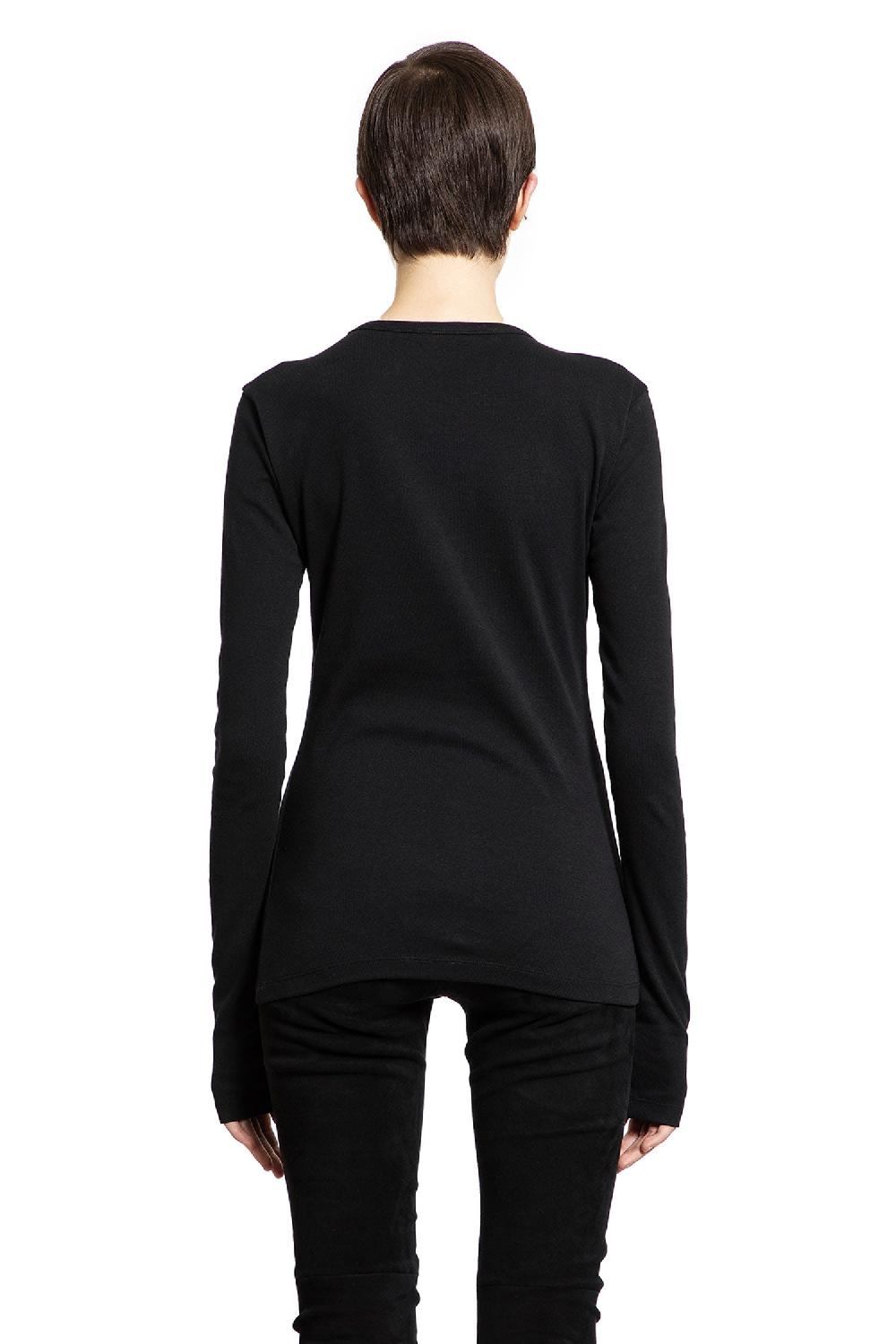Antonioli ANN DEMEULEMEESTER WOMAN BLACK T-SHIRTS & TANK TOPS Super Saving Price