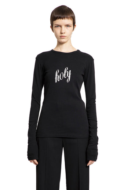 Antonioli ANN DEMEULEMEESTER WOMAN BLACK T-SHIRTS & TANK TOPS Offerta settimanale