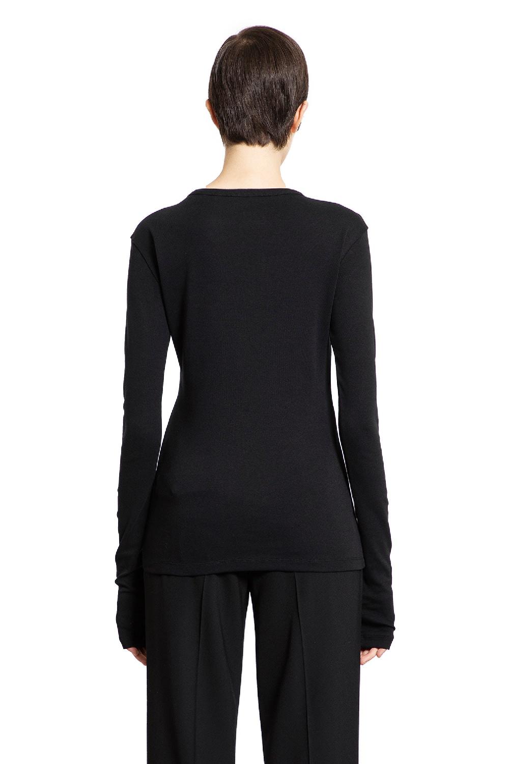 Antonioli ANN DEMEULEMEESTER WOMAN BLACK T-SHIRTS & TANK TOPS Offerta settimanale