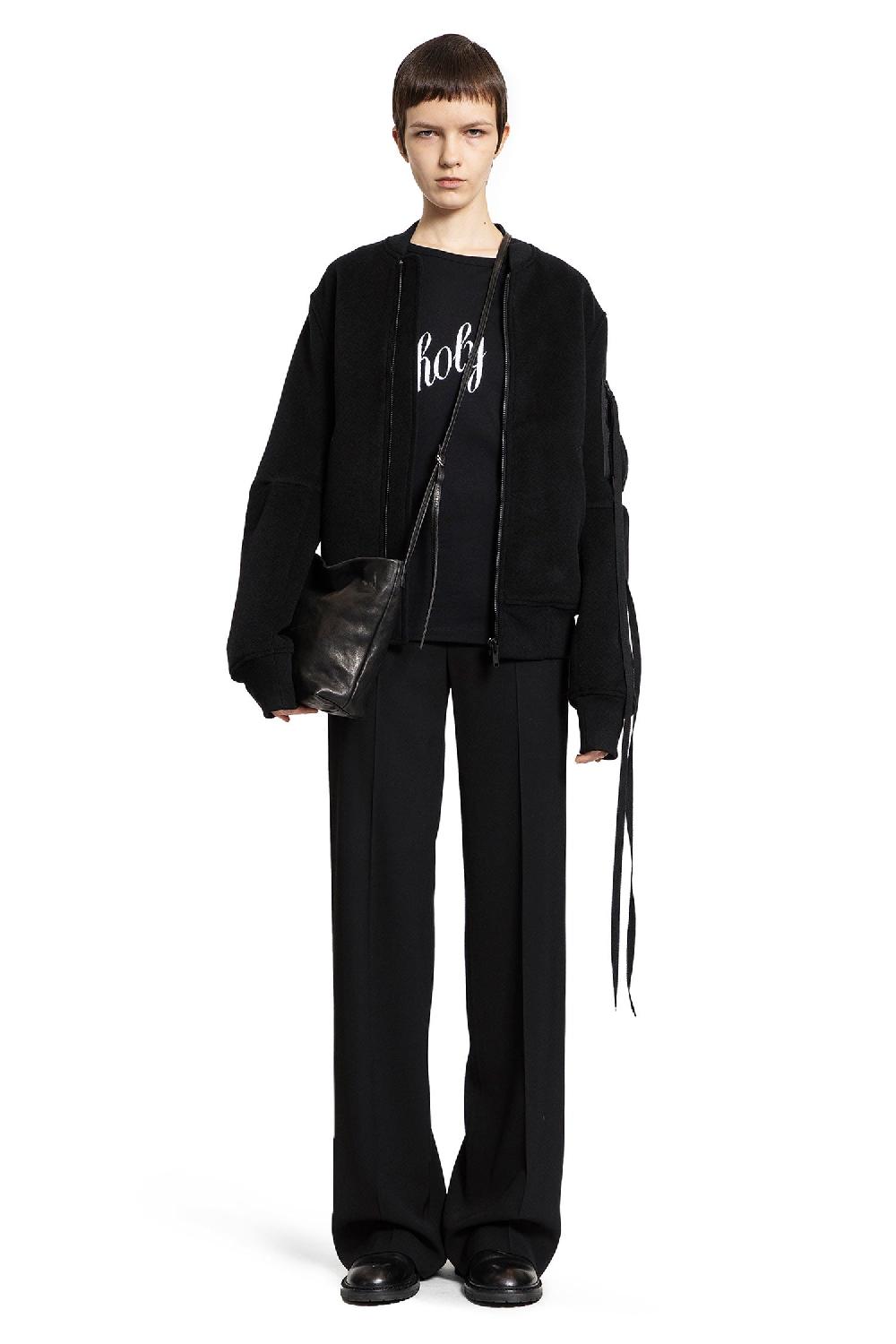 Antonioli ANN DEMEULEMEESTER WOMAN BLACK T-SHIRTS & TANK TOPS Offerta settimanale