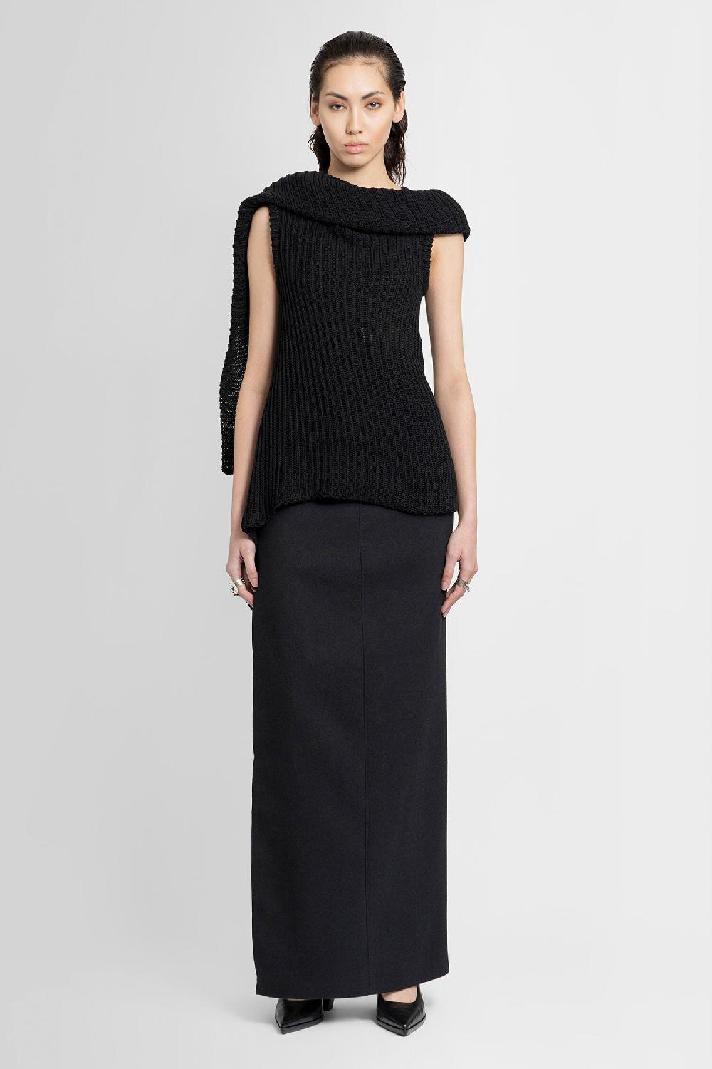 Antonioli ANN DEMEULEMEESTER WOMAN BLACK TOPS Ritorno libero