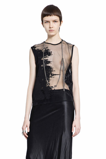 Antonioli ANN DEMEULEMEESTER WOMAN BLACK TOPS Ultimi tre giorni