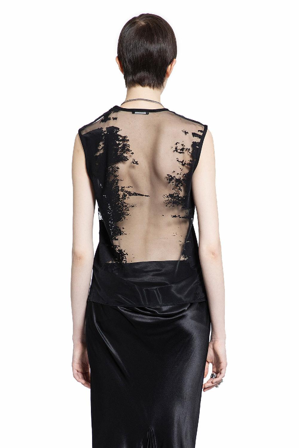 Antonioli ANN DEMEULEMEESTER WOMAN BLACK TOPS Ultimi tre giorni