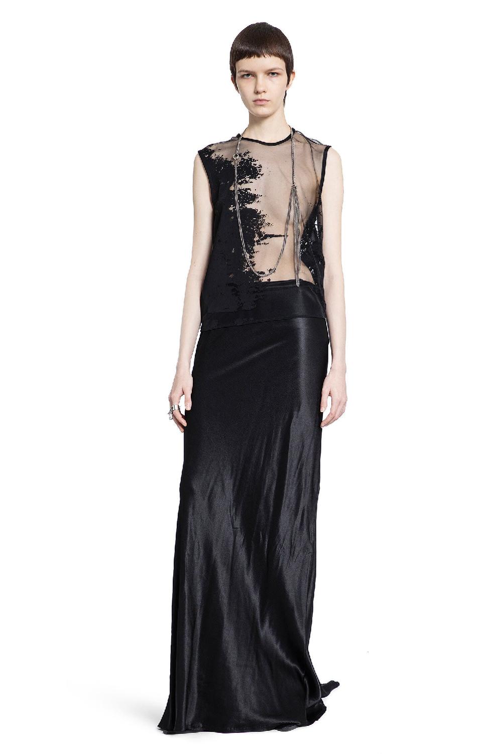 Antonioli ANN DEMEULEMEESTER WOMAN BLACK TOPS Ultimi tre giorni