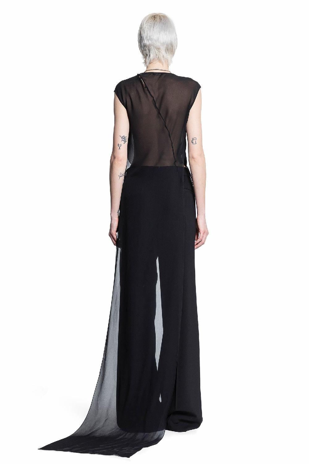 Antonioli ANN DEMEULEMEESTER WOMAN BLACK TOPS Latest stili