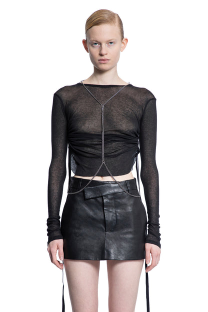 Antonioli ANN DEMEULEMEESTER WOMAN BLACK TOPS Ultimo giorno
