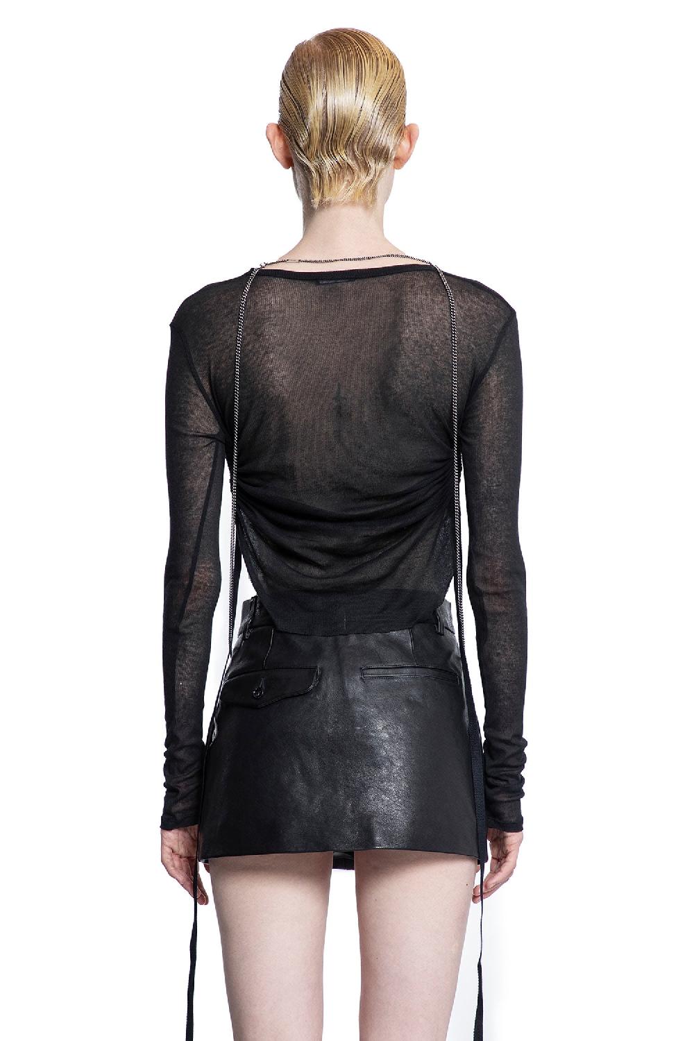 Antonioli ANN DEMEULEMEESTER WOMAN BLACK TOPS Ultimo giorno