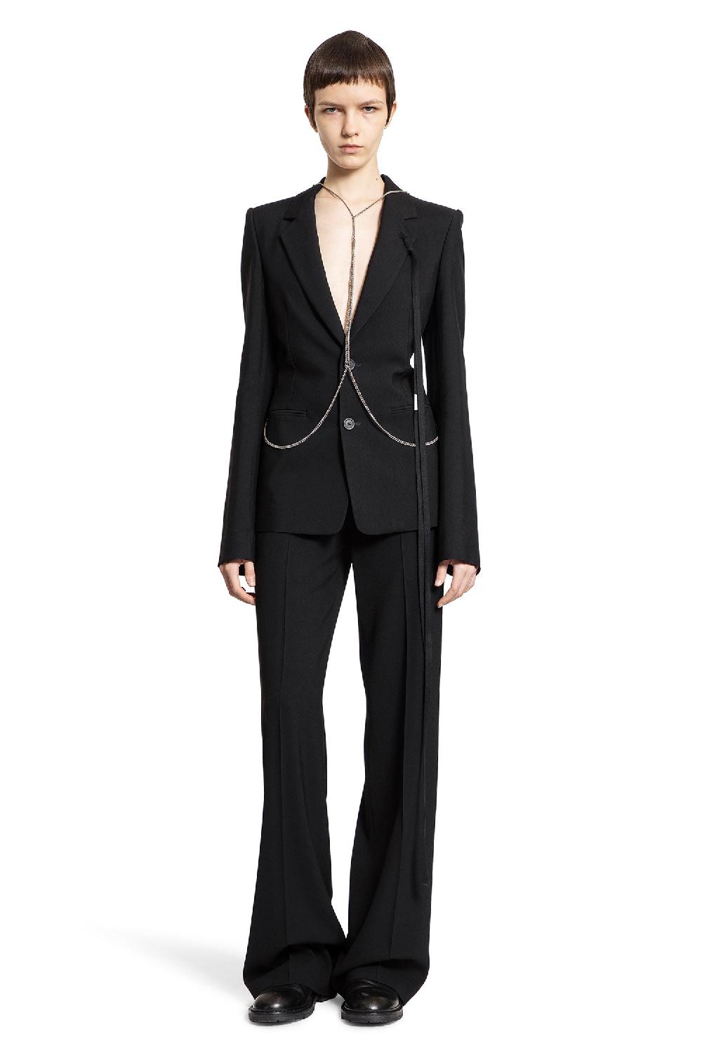 Antonioli ANN DEMEULEMEESTER WOMAN BLACK TROUSERS Fino al 65% di sconto