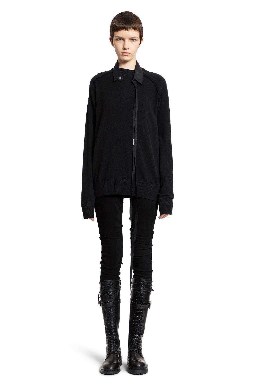 Antonioli ANN DEMEULEMEESTER WOMAN BLACK TROUSERS Only for today