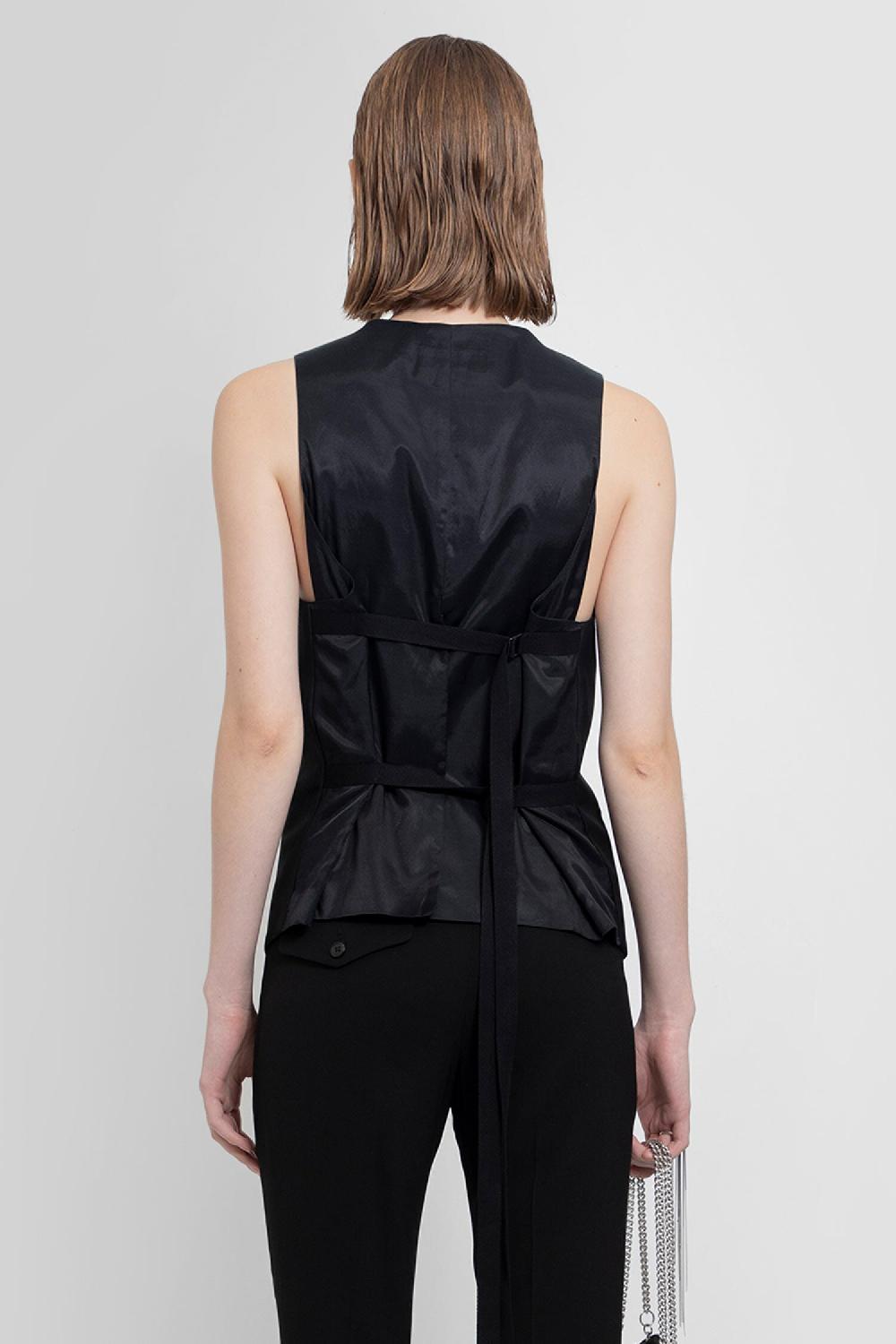 Antonioli ANN DEMEULEMEESTER WOMAN BLACK VESTS Fino al 55% di sconto