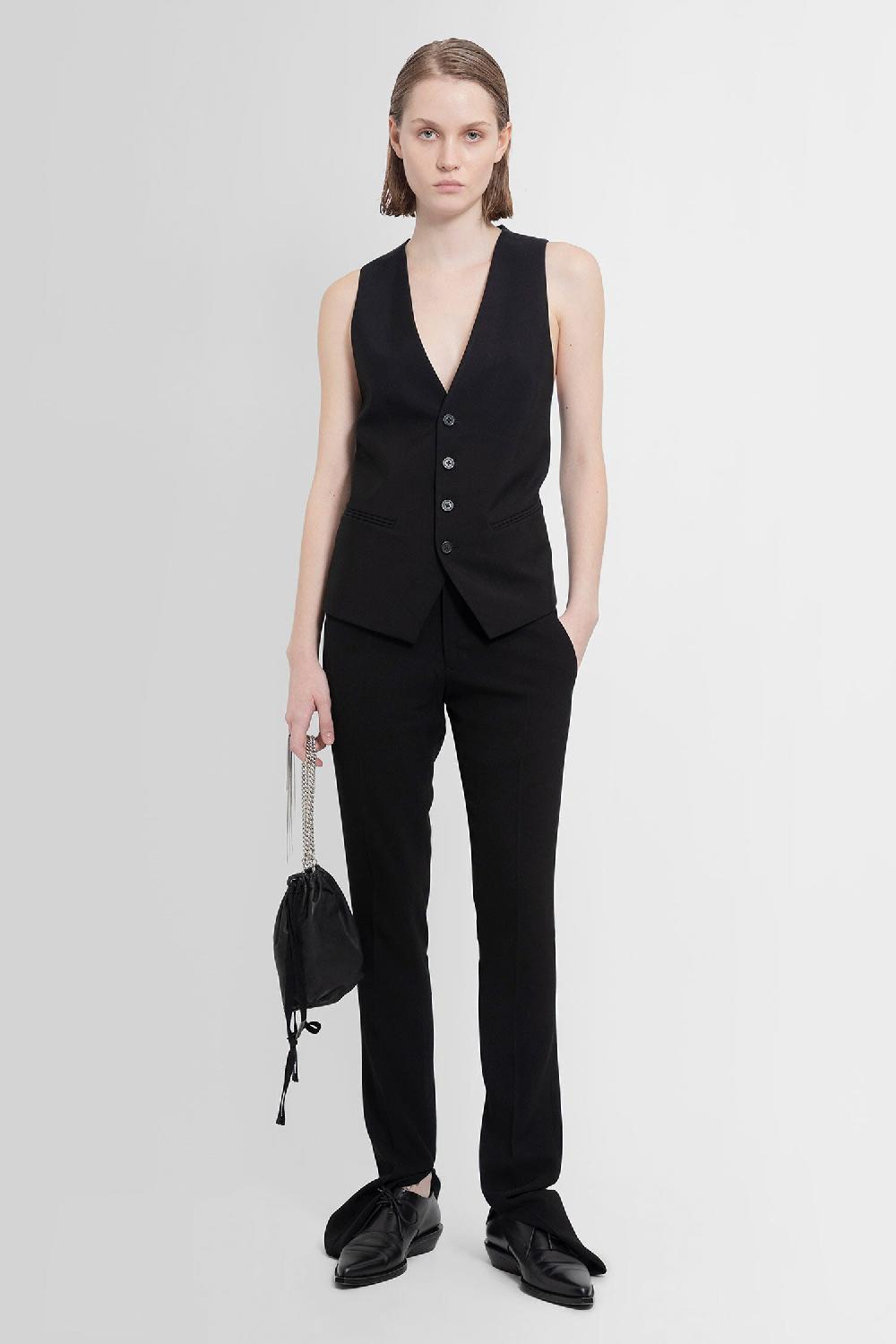 Antonioli ANN DEMEULEMEESTER WOMAN BLACK VESTS Fino al 55% di sconto