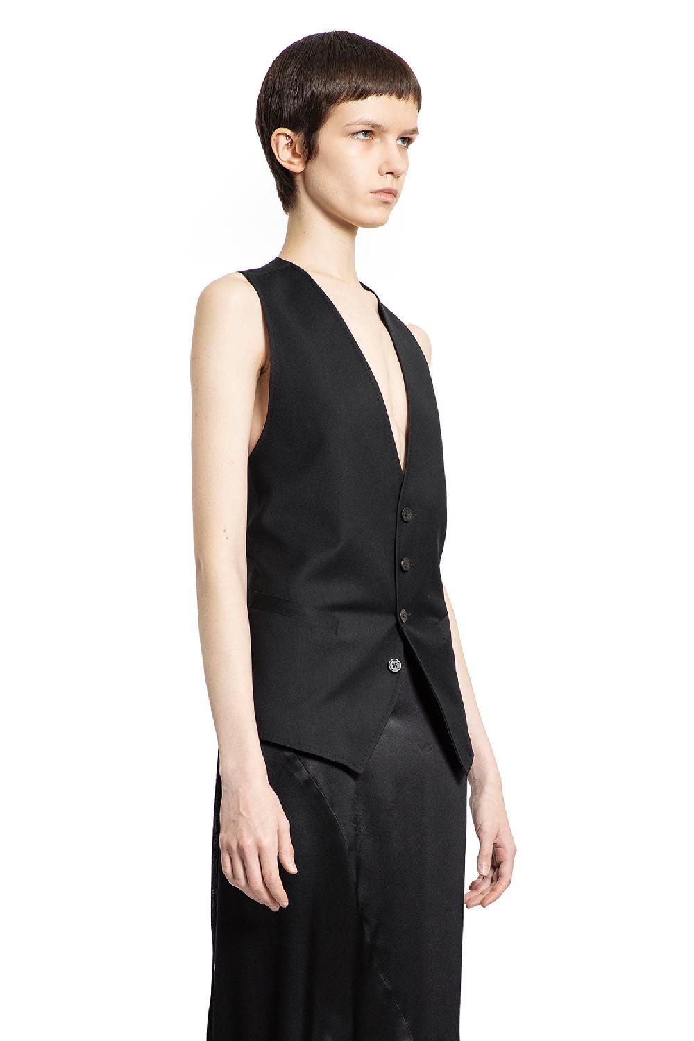 Antonioli ANN DEMEULEMEESTER WOMAN BLACK VESTS Solo un giorno rimasto
