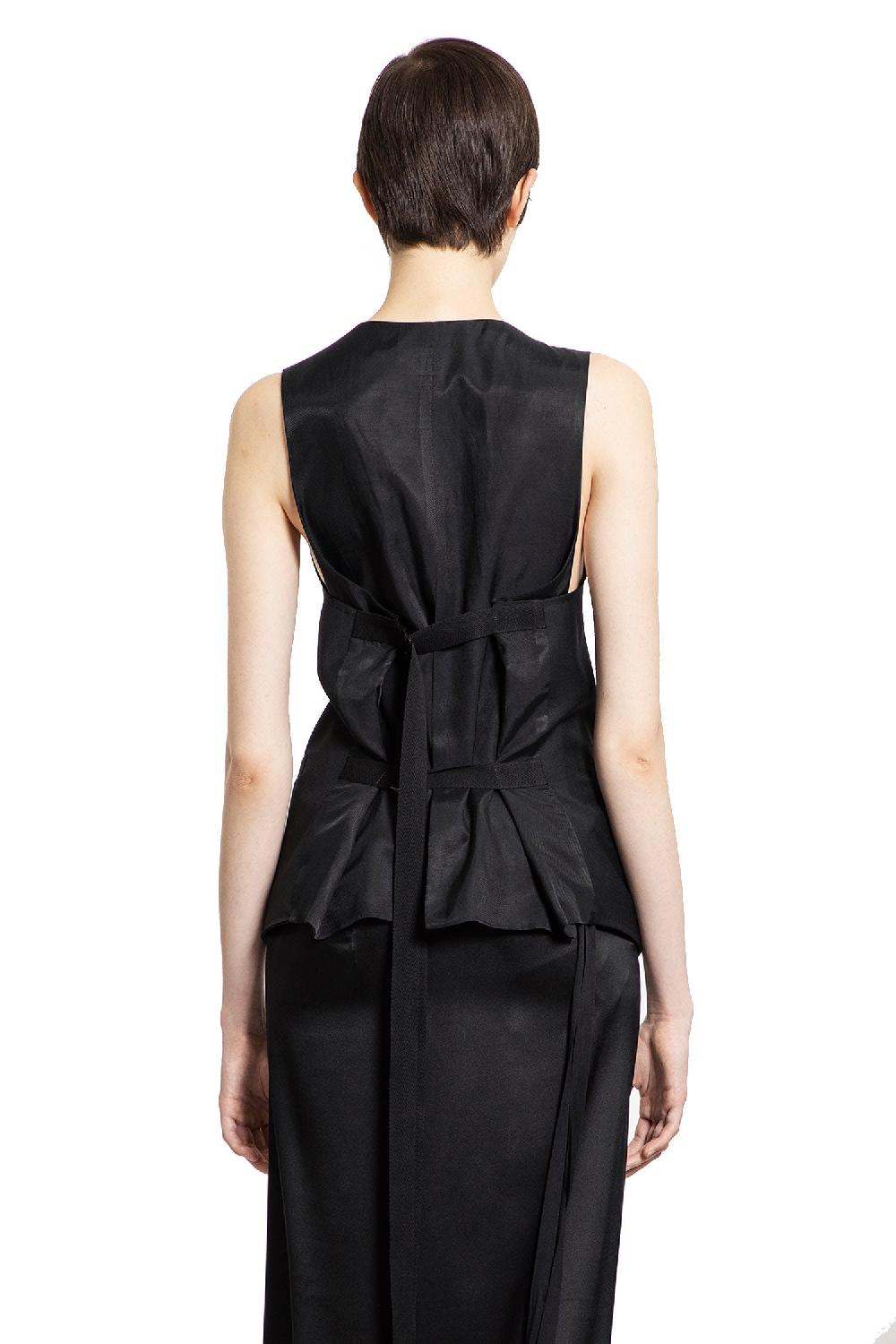 Antonioli ANN DEMEULEMEESTER WOMAN BLACK VESTS Solo un giorno rimasto