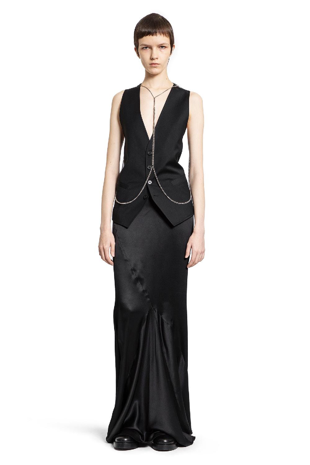 Antonioli ANN DEMEULEMEESTER WOMAN BLACK VESTS Solo un giorno rimasto