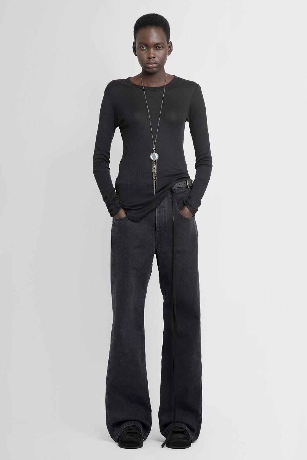 Antonioli ANN DEMEULEMEESTER WOMAN GREY JEANS Esporta salva