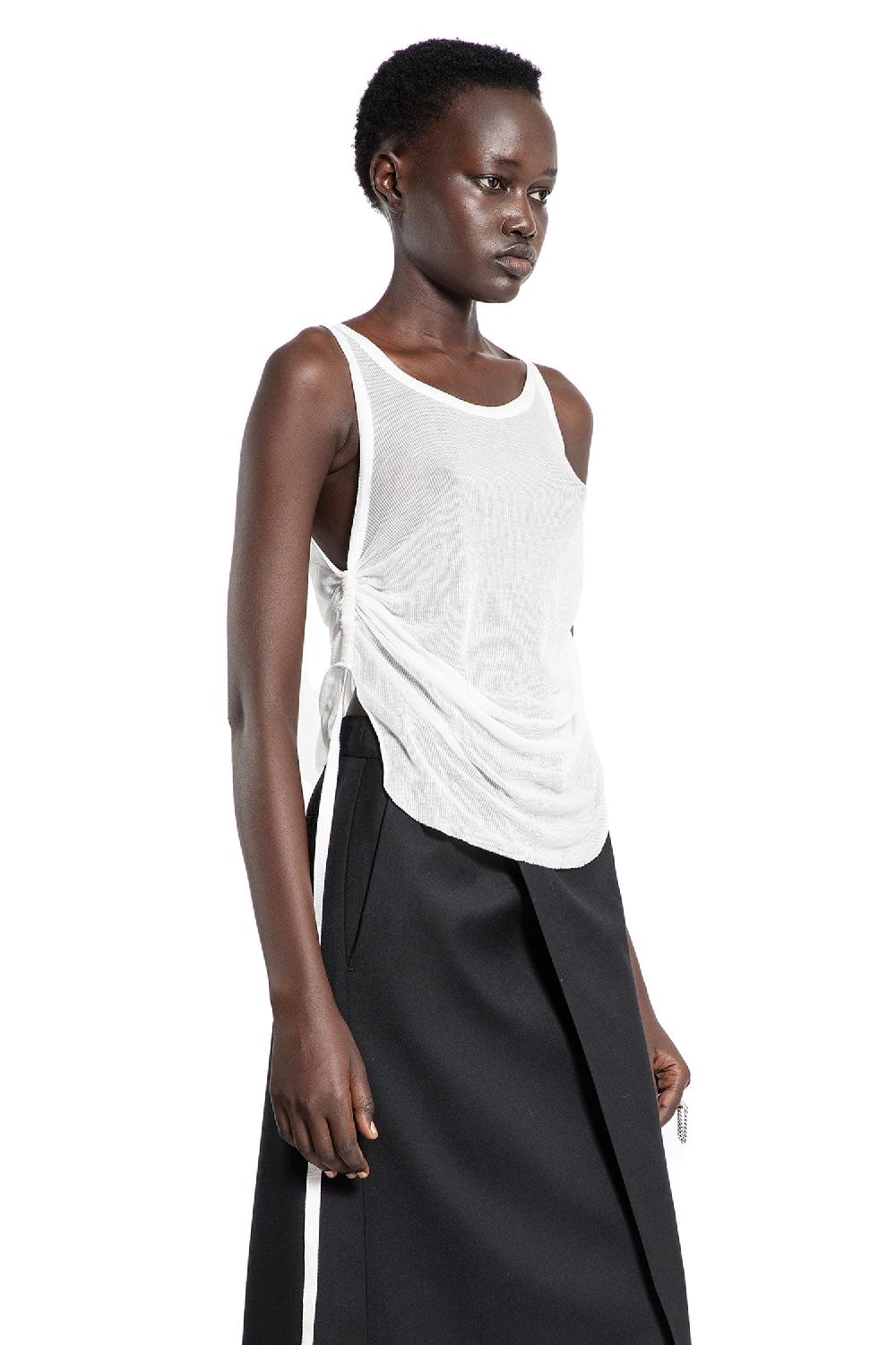 Antonioli ANN DEMEULEMEESTER WOMAN OFF-WHITE T-SHIRTS & TANK TOPS 2025
