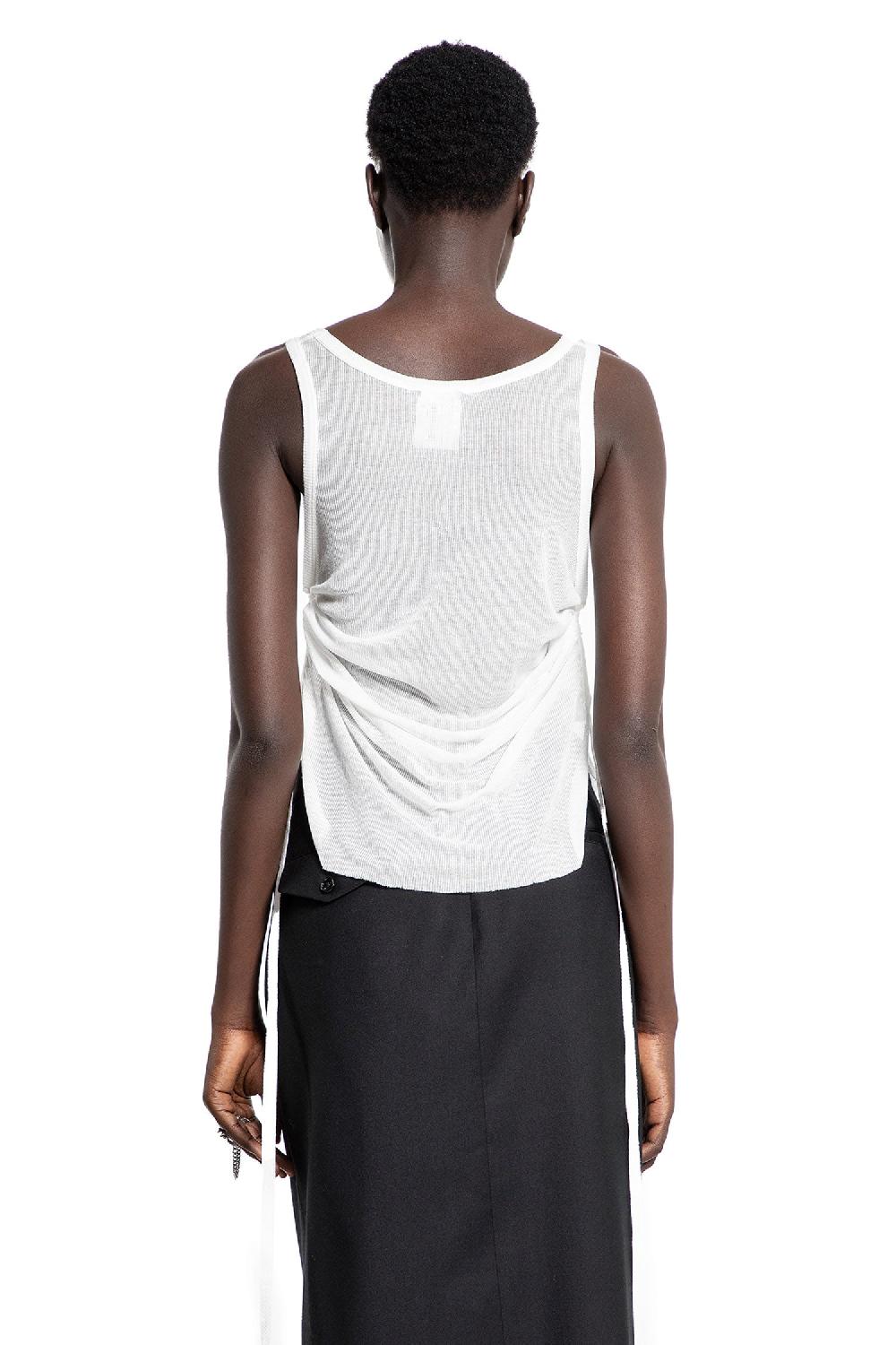 Antonioli ANN DEMEULEMEESTER WOMAN OFF-WHITE T-SHIRTS & TANK TOPS 2025