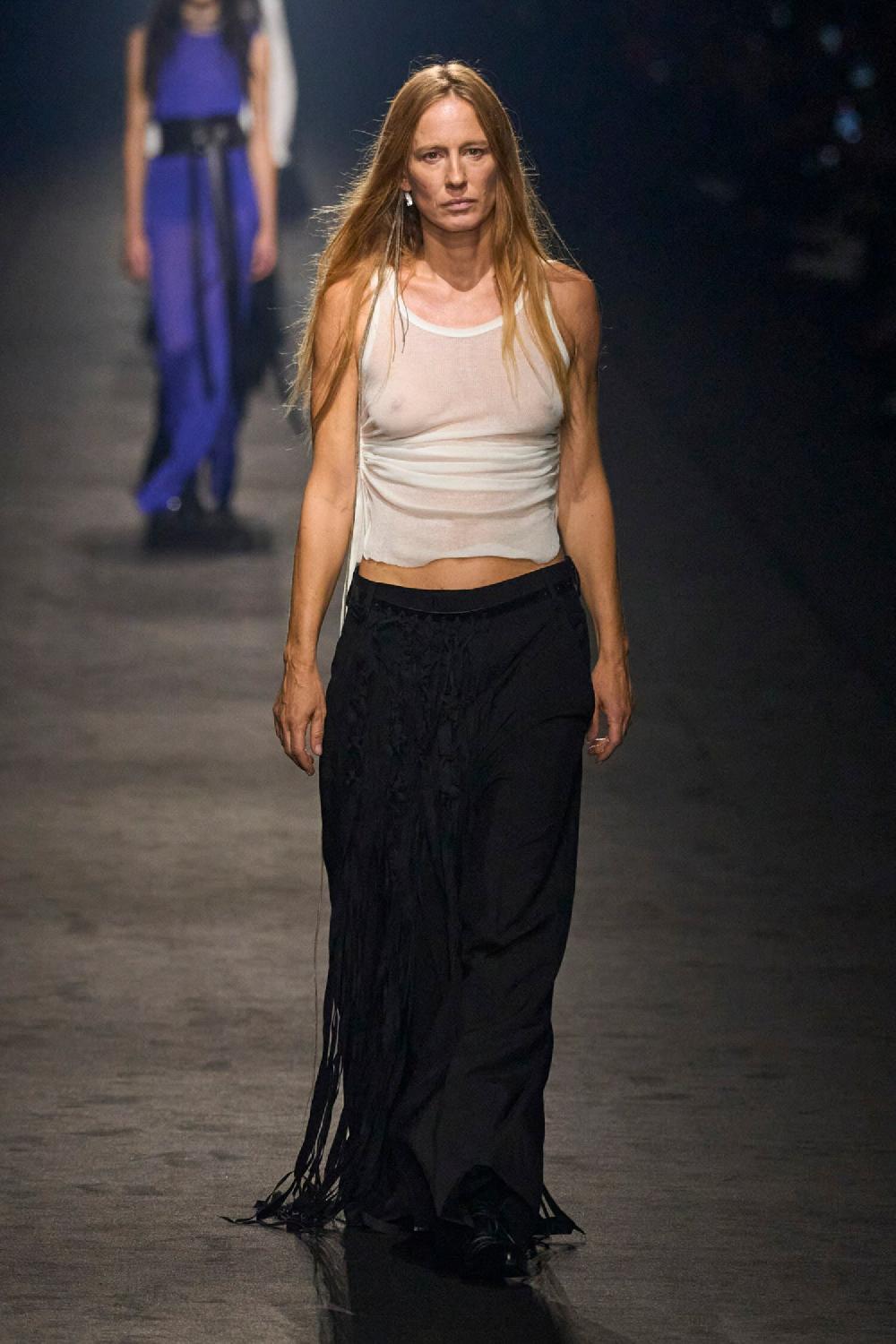 Antonioli ANN DEMEULEMEESTER WOMAN OFF-WHITE T-SHIRTS & TANK TOPS 2025