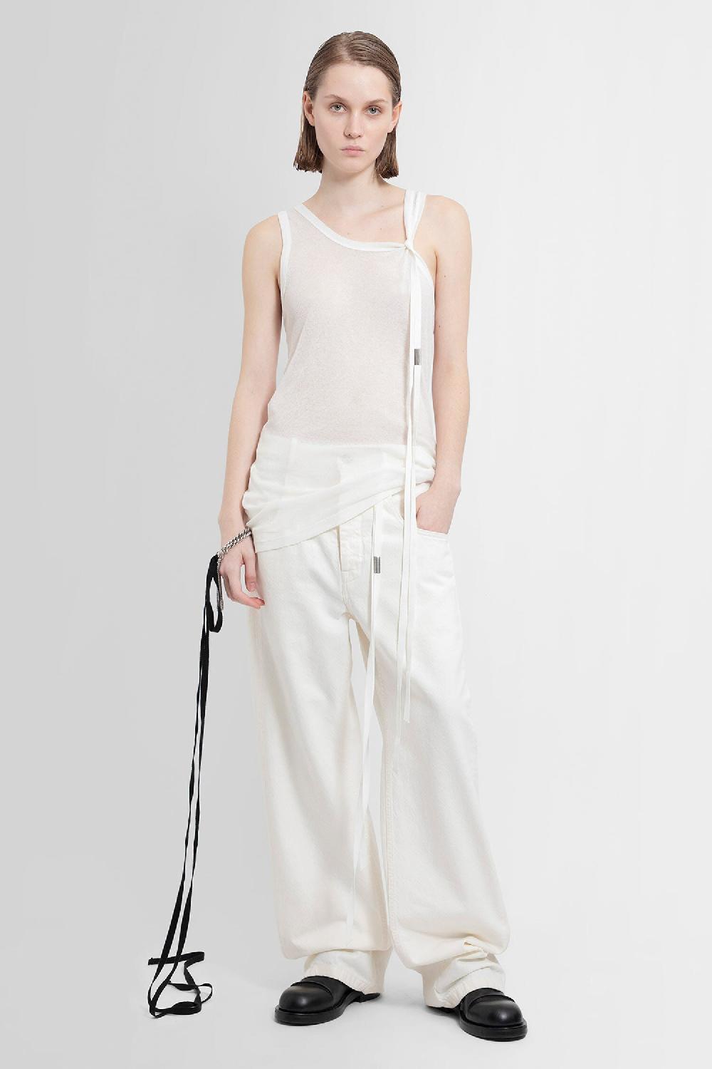 Antonioli ANN DEMEULEMEESTER WOMAN OFF-WHITE T-SHIRTS & TANK TOPS Italy