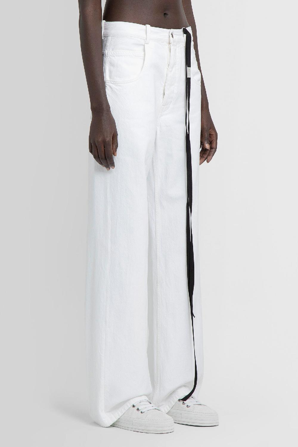 Antonioli ANN DEMEULEMEESTER WOMAN WHITE JEANS Promozione