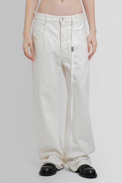 Antonioli ANN DEMEULEMEESTER WOMAN WHITE JEANS Spedizione Gratuita