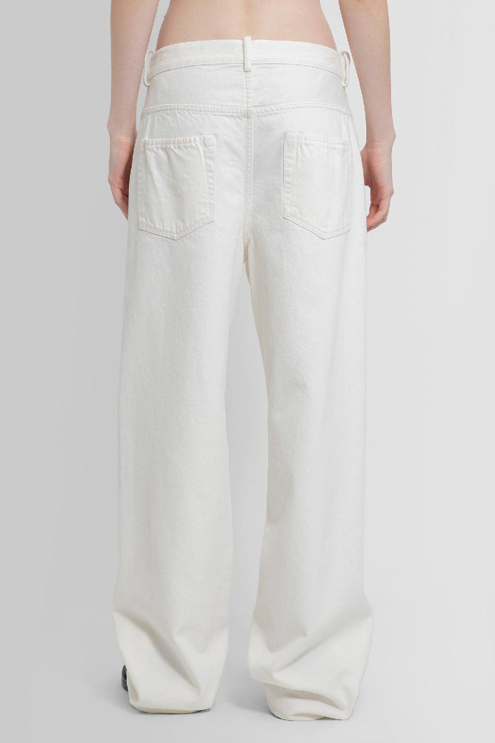 Antonioli ANN DEMEULEMEESTER WOMAN WHITE JEANS Spedizione Gratuita