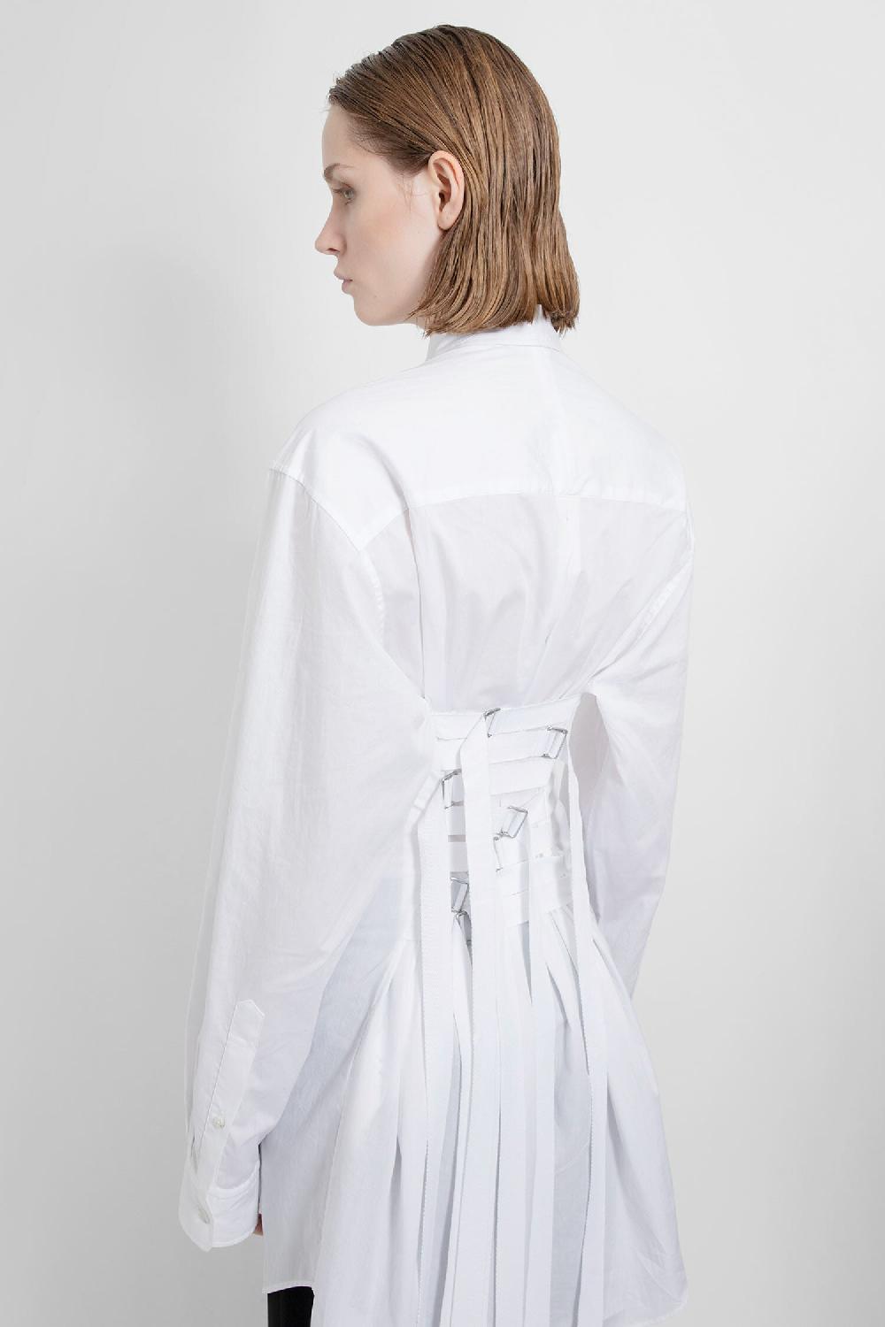 Antonioli ANN DEMEULEMEESTER WOMAN WHITE SHIRTS Soddisfazione Garantita