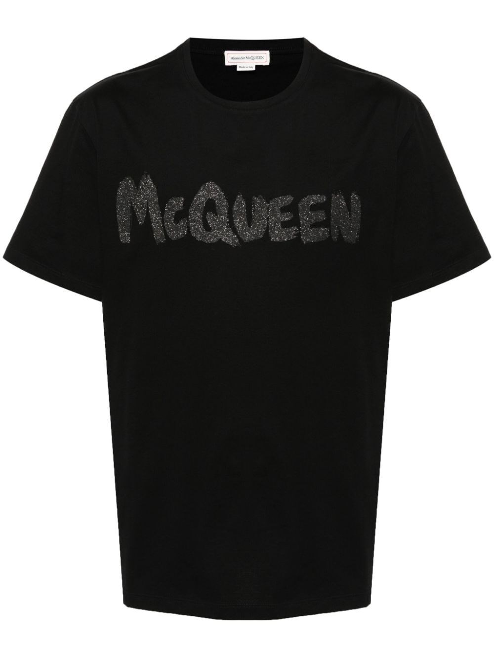 Alexander mcqueen `Graffiti` Print T-Shirt In Saldo