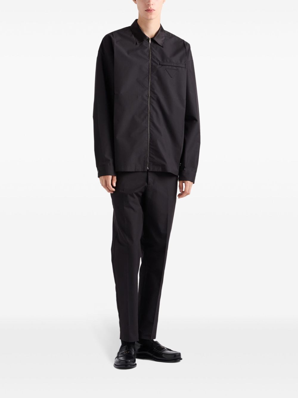 Prada Technical Cotton Shirt Qualità