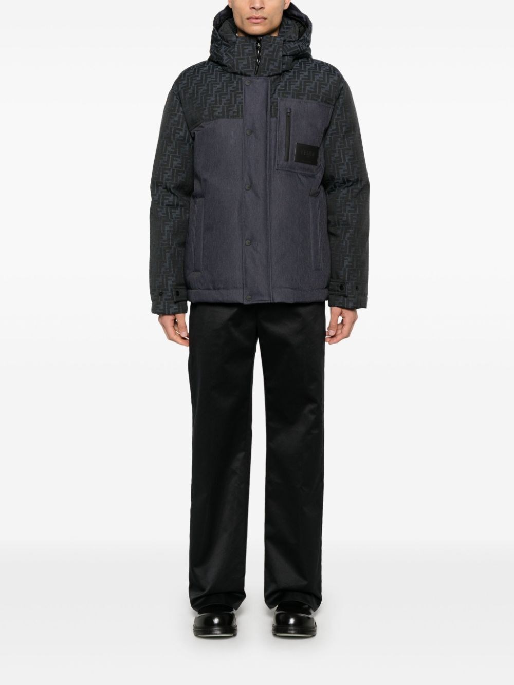 Fendi `FF Denim Tech` Padded Jacket Promozione