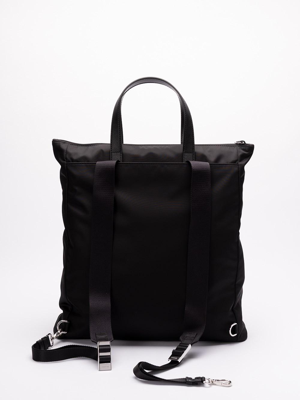 Prada Re-Nylon and Saffiano Leather Tote Bag Saldi Di Fabbrica