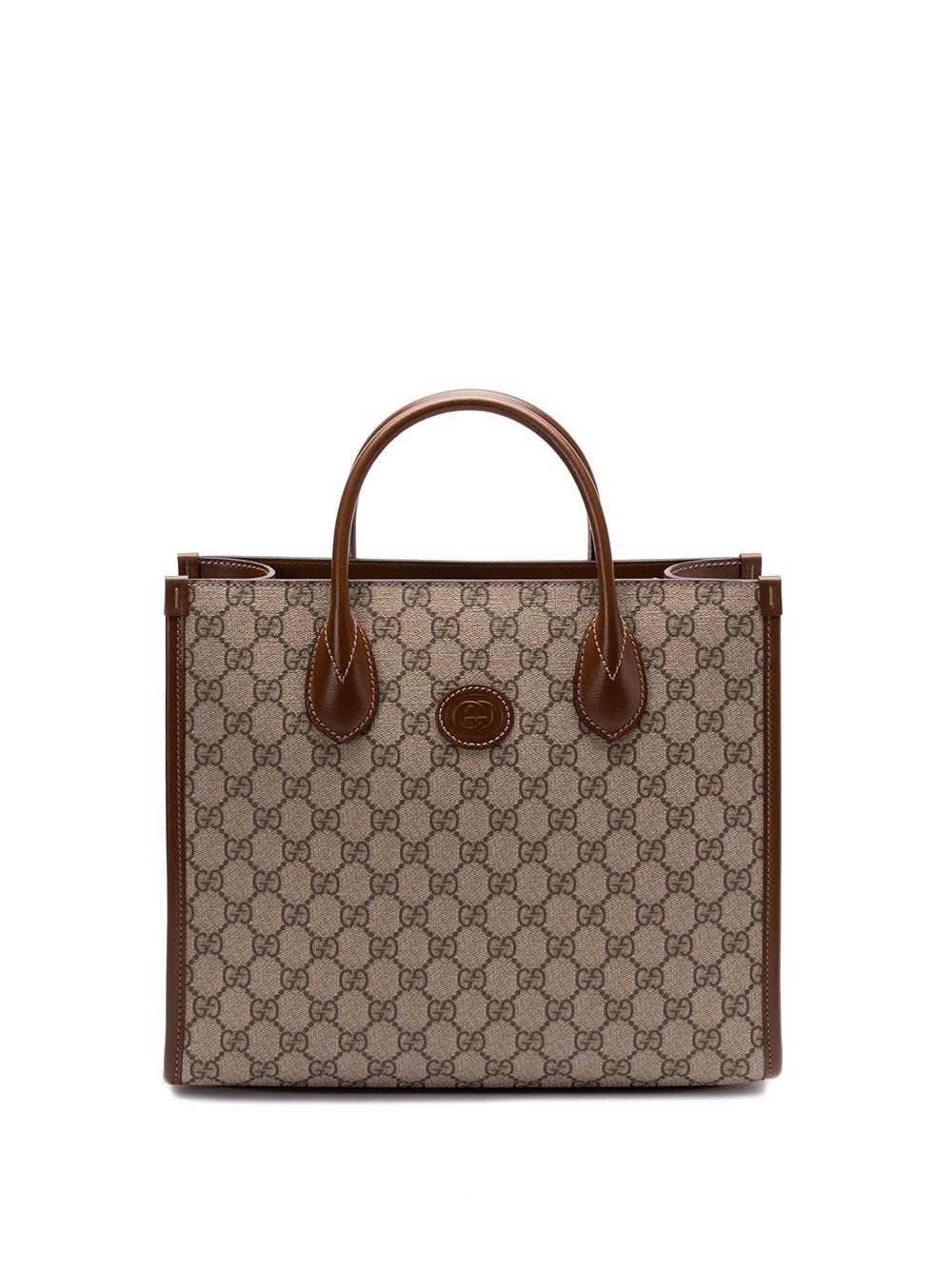 Gucci `Interlocking GG` Small Tote Economico