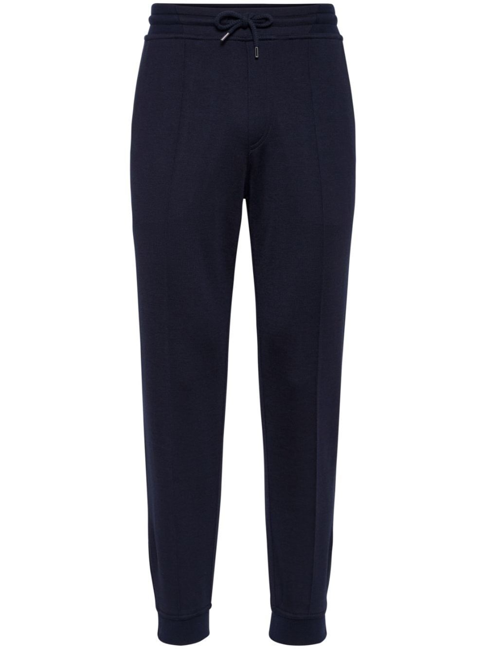Brunello cucinelli Pants With Crête Detail And Elasticated Zipper Cuffs