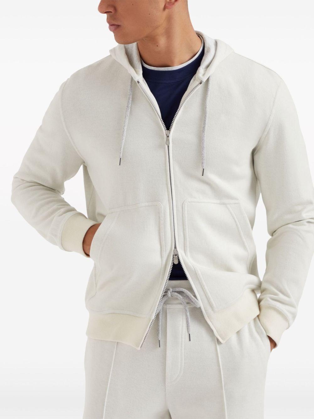 Brunello cucinelli Hooded Sweatshirt With Zipper In Vendita