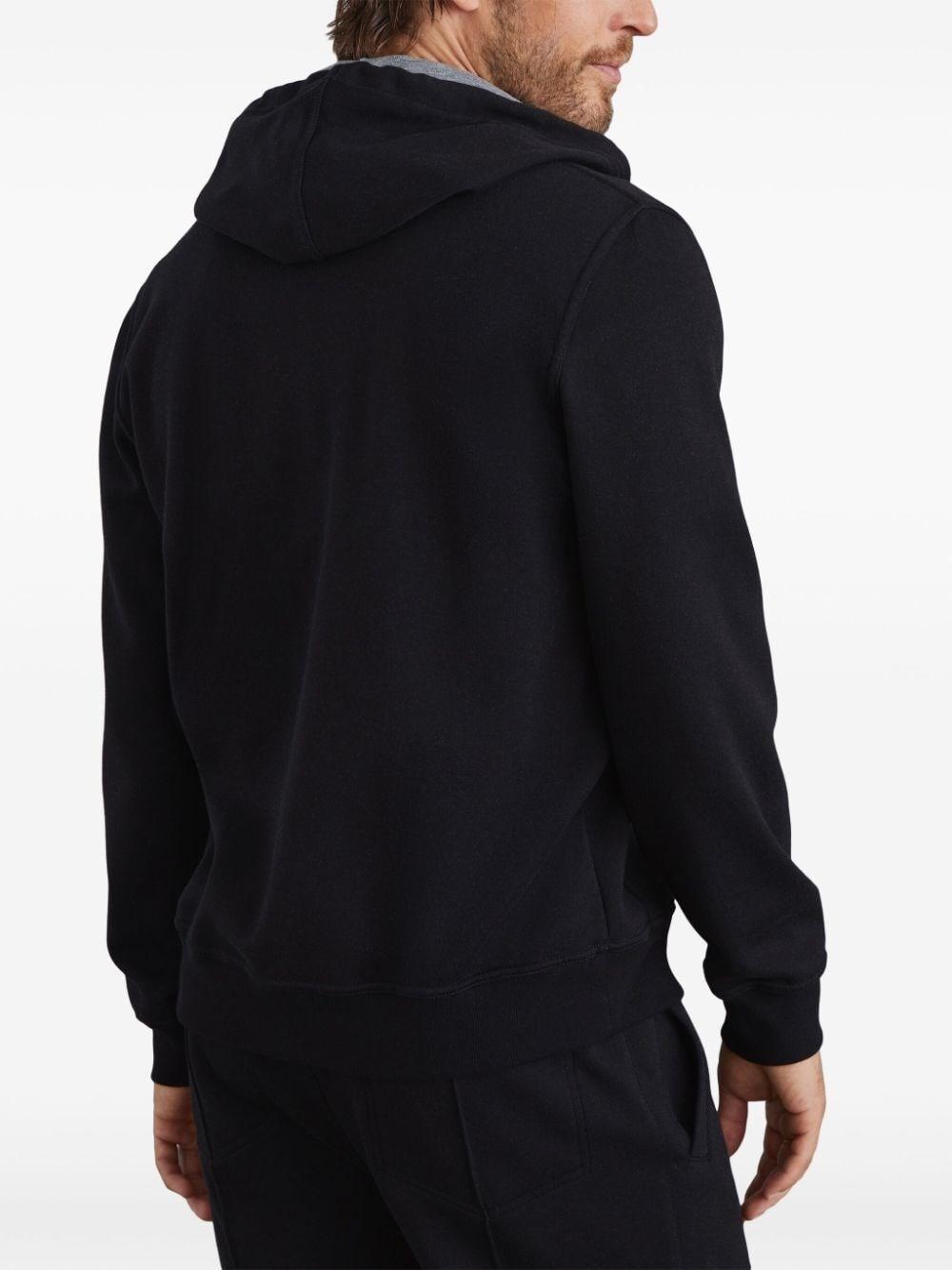 Brunello cucinelli Hooded Sweatshirt With Zipper And Print Offerte