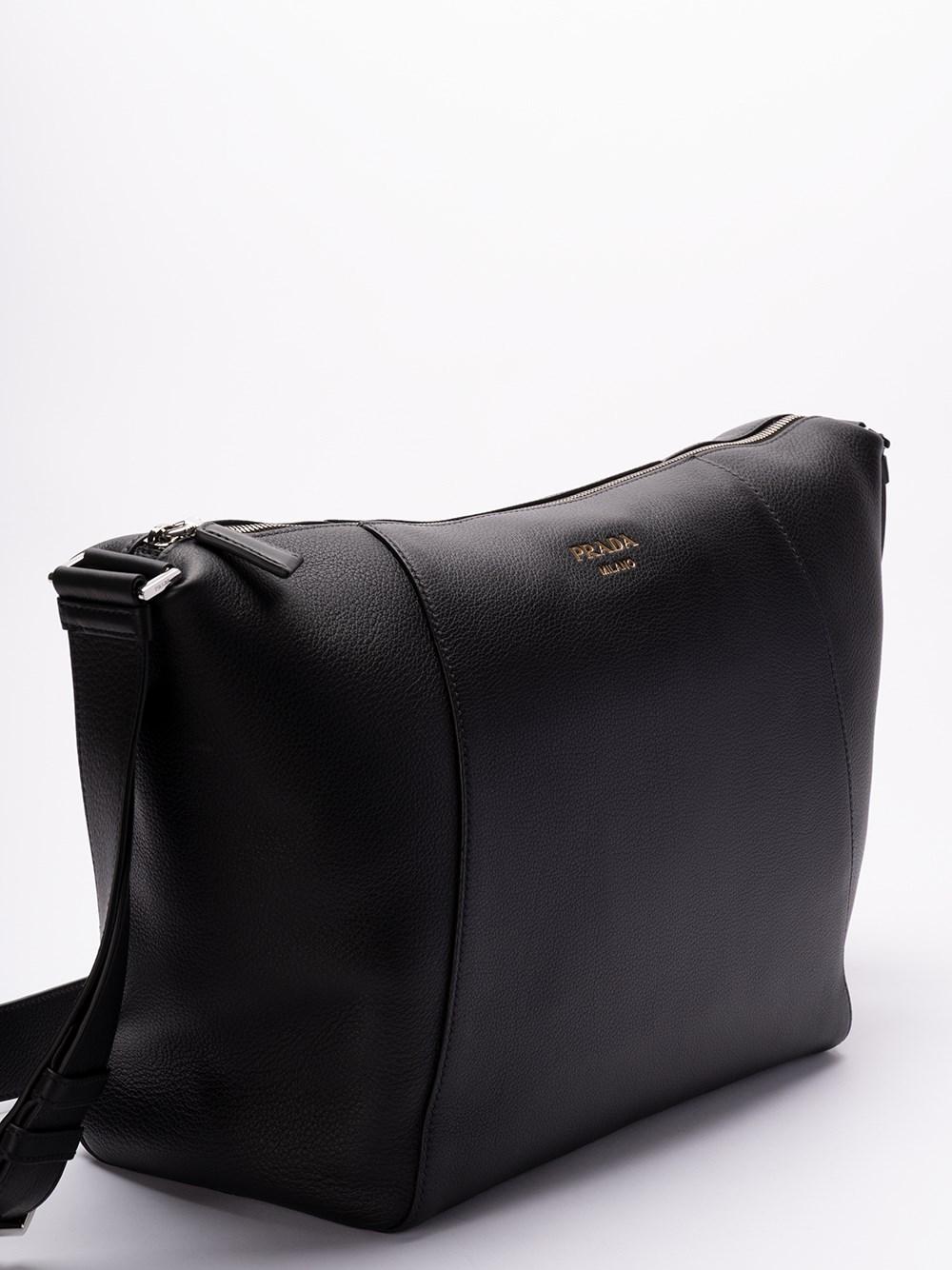 Prada Leather Shoulder Bag Vendite Flash