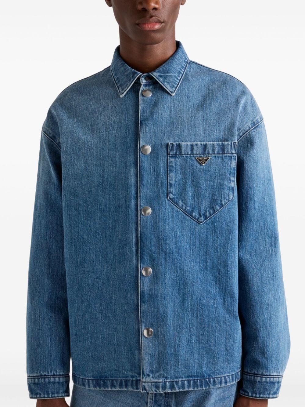 Prada Denim Shirt Negozio