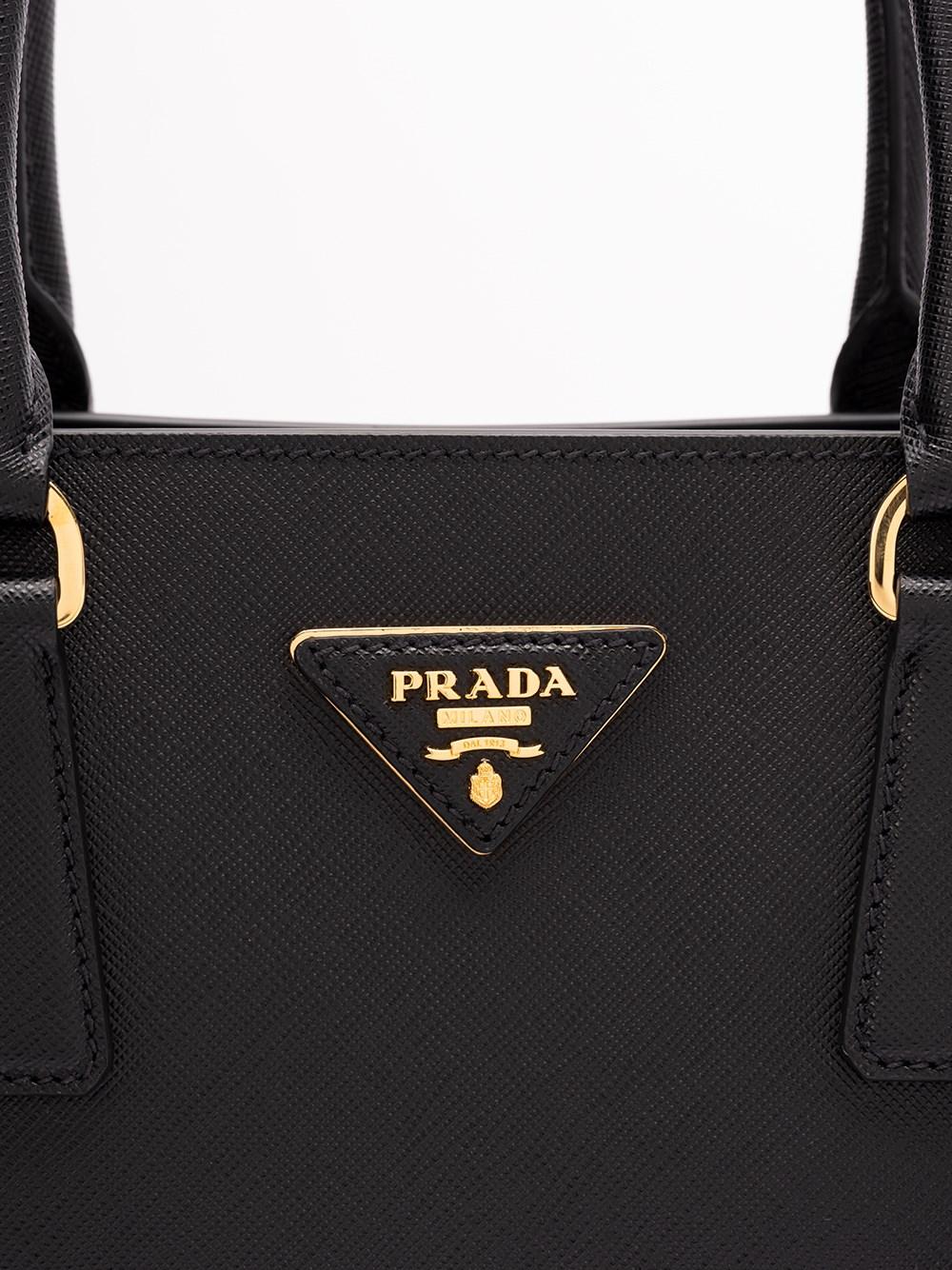 Prada Re-Nylon and Saffiano Leather Shoulder Bag Sottocosto