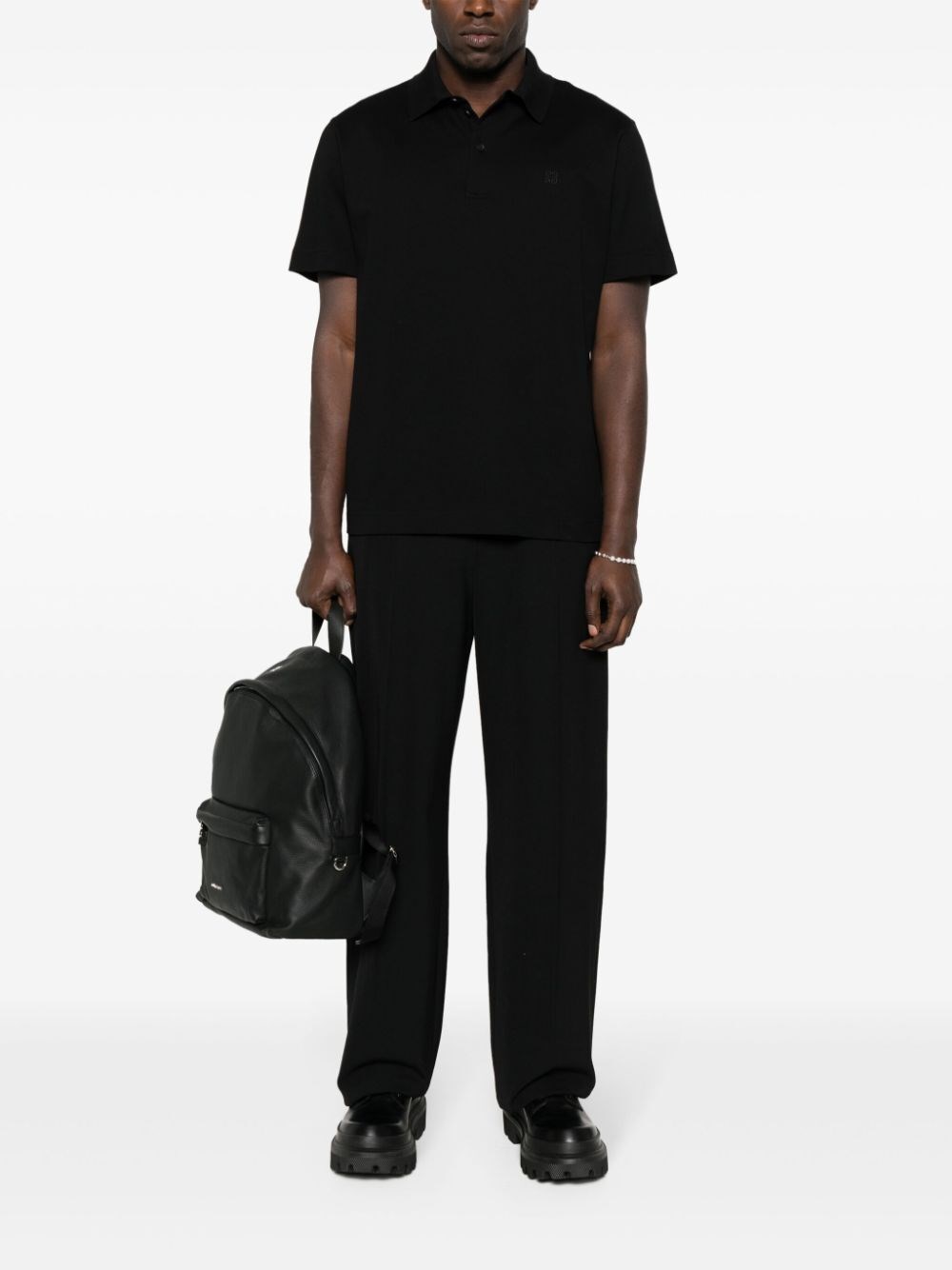 Givenchy Classic Fit Polo 3 Buttons With `4G` Detail Sconto