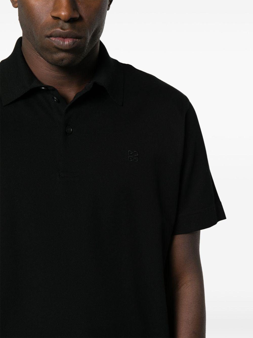 Givenchy Classic Fit Polo 3 Buttons With `4G` Detail Sconto