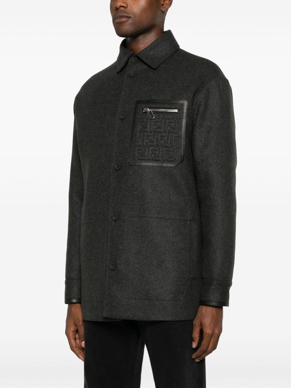 Fendi `FF` Embossed Jacket Offerta