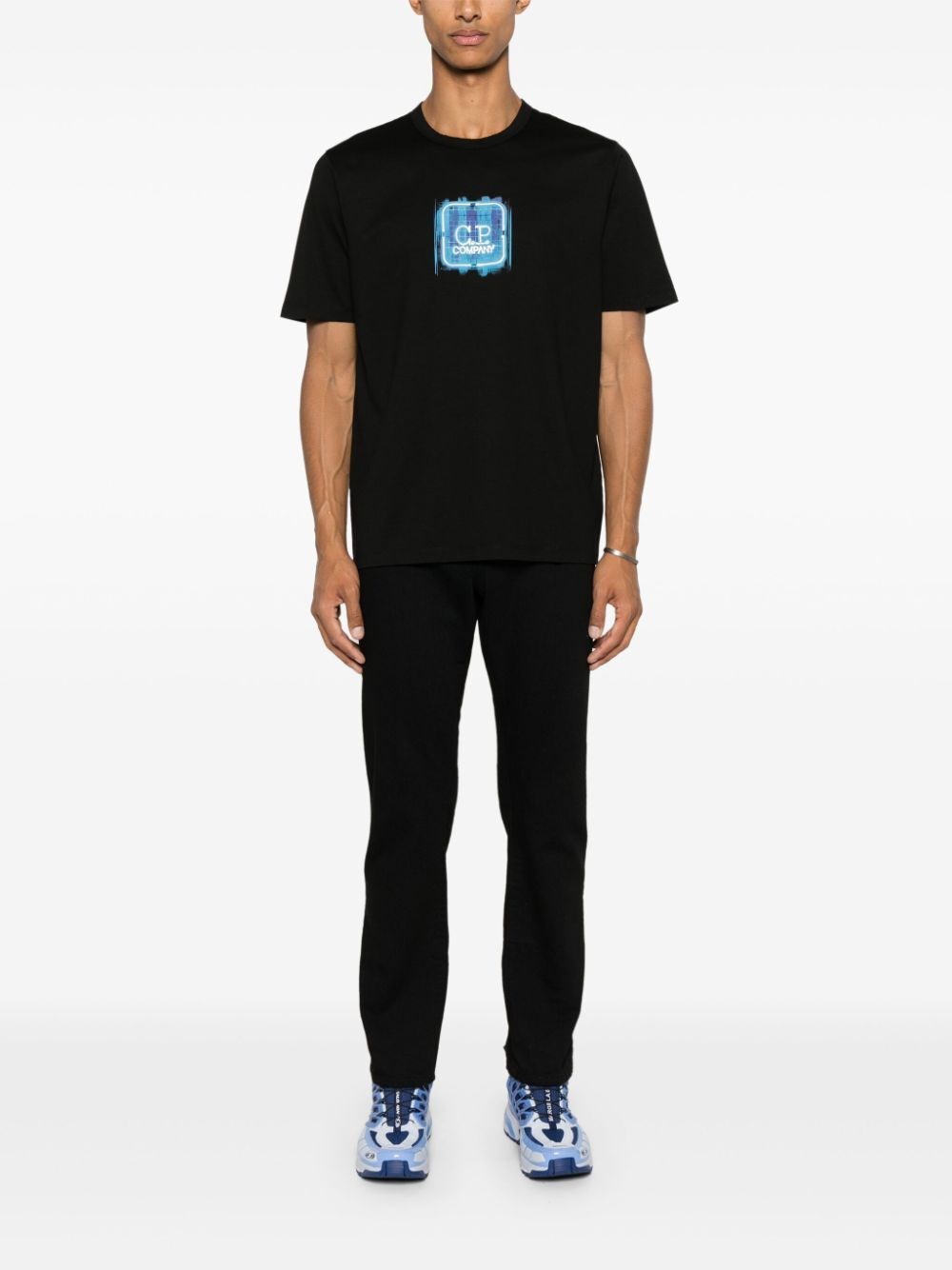 C.p. company `Metropolis Series` Embossed Logo Badge T-Shirt Italy
