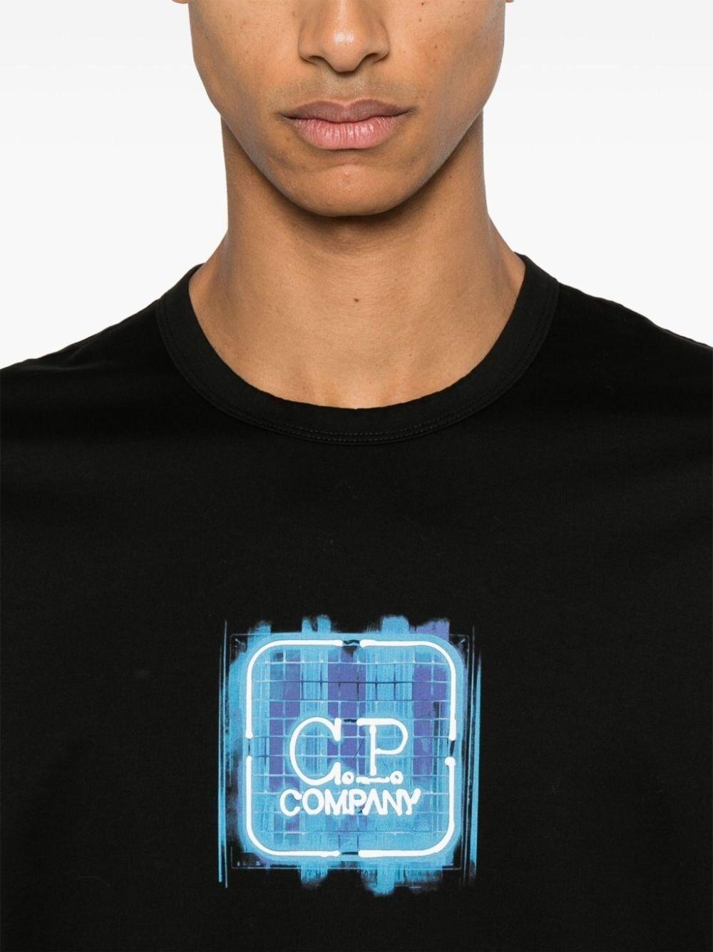 C.p. company `Metropolis Series` Embossed Logo Badge T-Shirt Italy