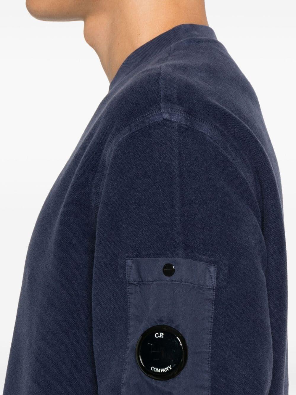 C.p. company `Brushed Emerized Diagonal Fleece` Crew-Neck Sweatshirt Affare Del Giorno