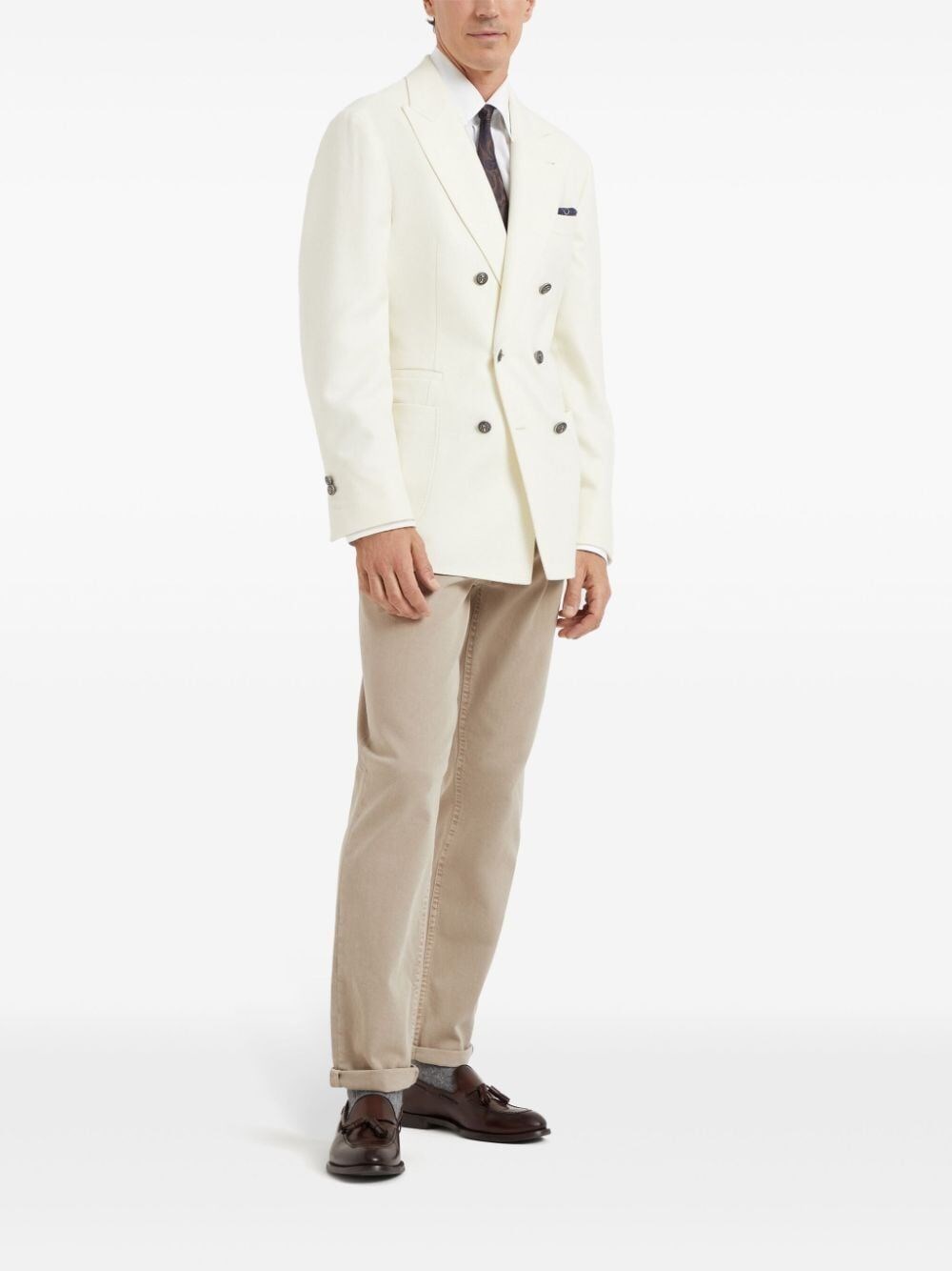 Brunello cucinelli Denim Traditional Fit Five-Pocket Pants Sottocosto